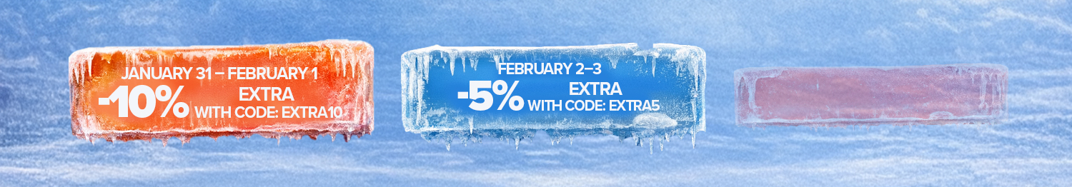 Final sale last days! Get extra discounts with codes EXTRA15, EXTRA10 and EXTRA5 on selected dates. Hurry up and shop before it&rsquo;s gone!